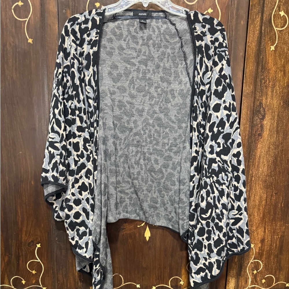 Alfani Black and grey Cardigan Sweater